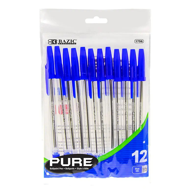 Pure Blue Pens (12/Pack)